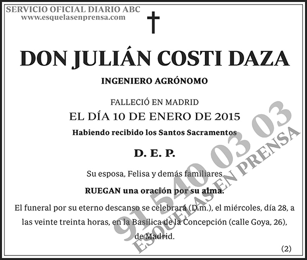 Julián Costi Daza